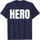 HERO. The Word Hero T-Shirt - T-Shirt | Navy