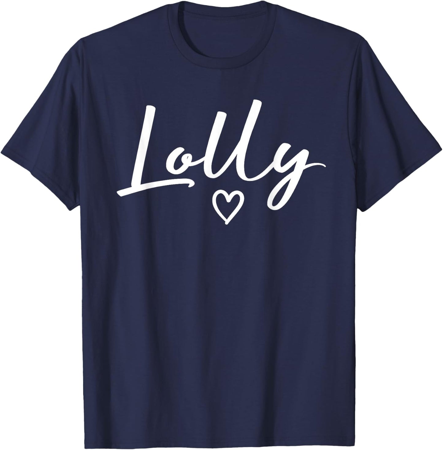 Lolly Gifts Grandma Heart Mother's Day Lolly T-Shirt - T-Shirt | Navy