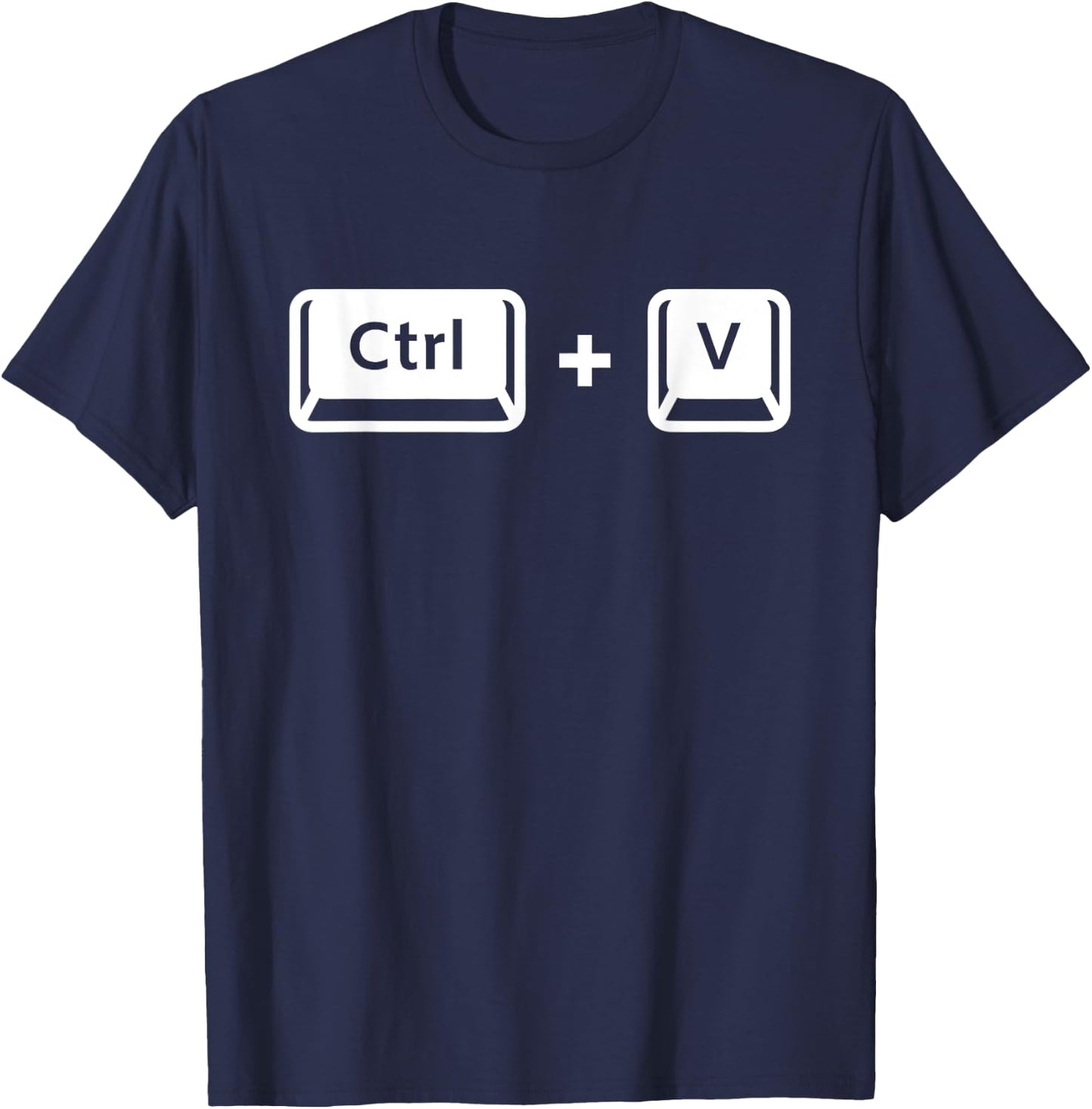 Fathers Day - Ctrl C & Ctrl V Dad & Baby Matching New Dad T-Shirt - T-Shirt | Navy