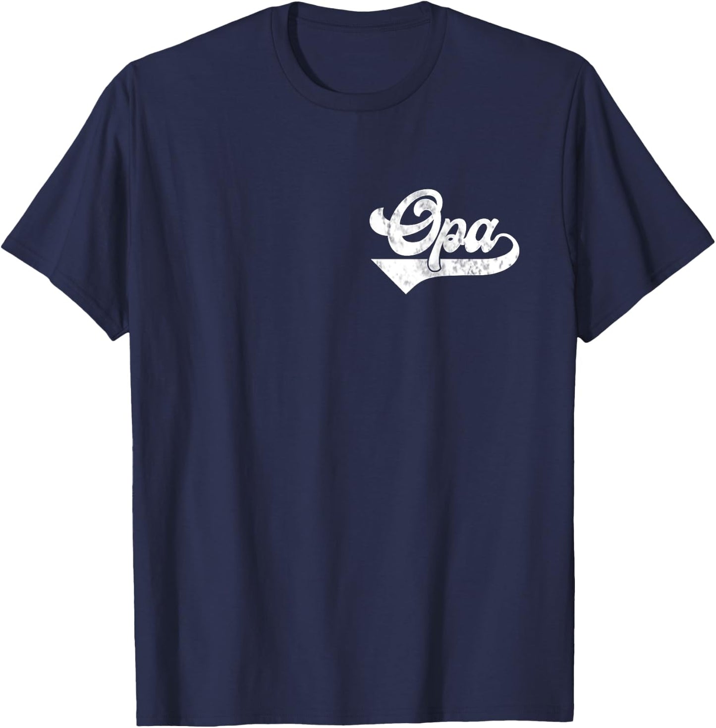Opa Vintage Retro Father's Day for Papa Grandpa T-Shirt - T-Shirt | Navy