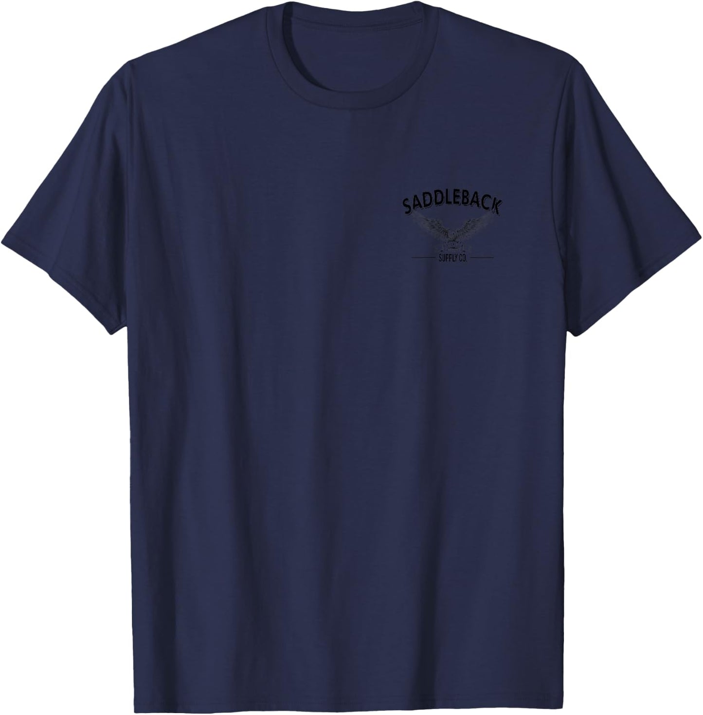 Saddleback Eagle Logo Lightweight Graphic T-Shirt - T-Shirt | Navy