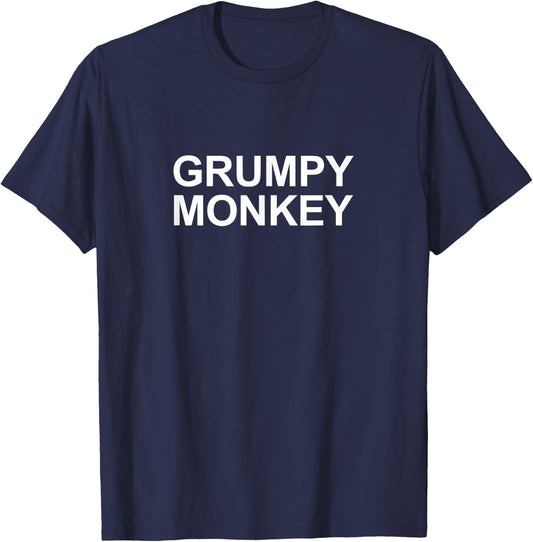 Grumpy Monkey T-Shirt - T-Shirt | Navy