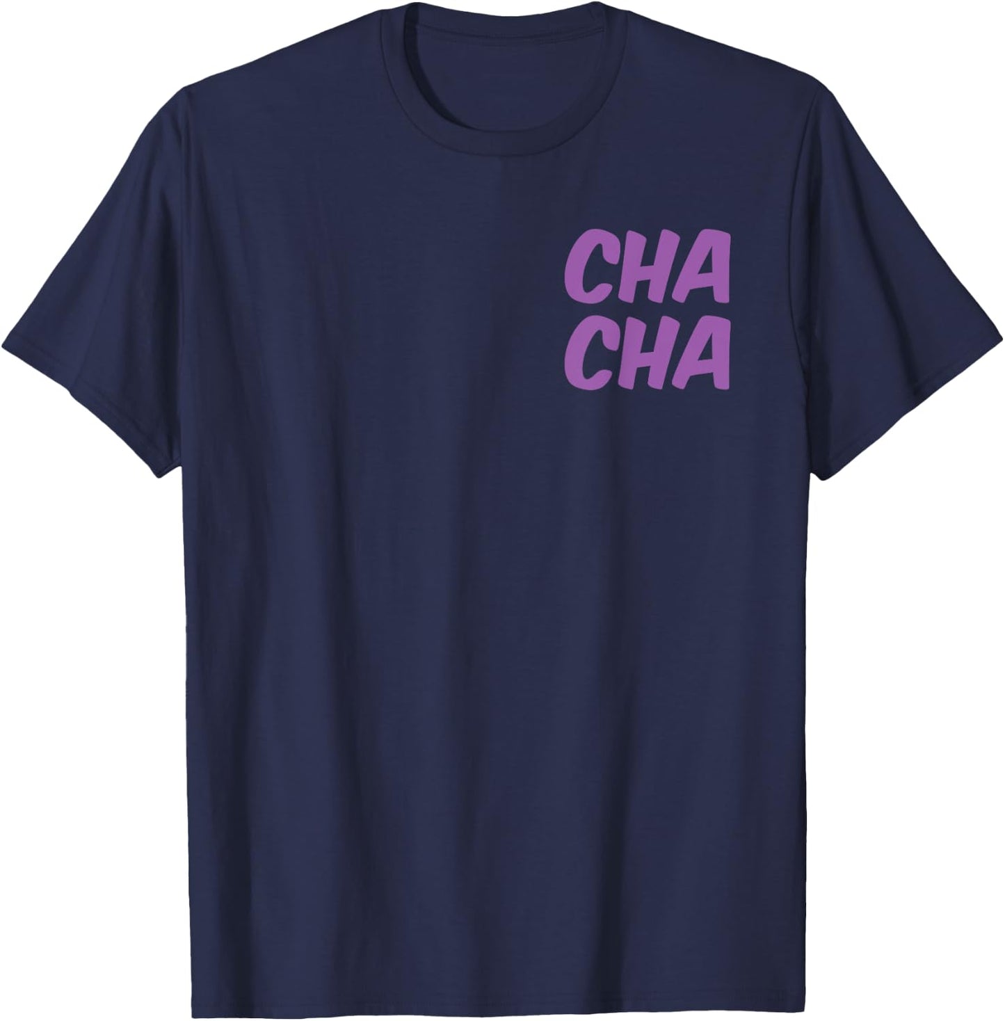 Cha Smooth Meme Front & Back T-Shirt - T-Shirt | Navy