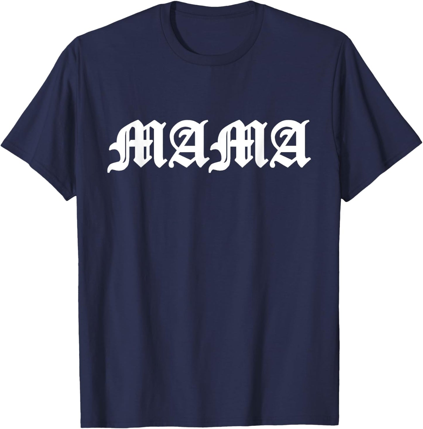 MAMA Old English T-Shirt - T-Shirt | Navy