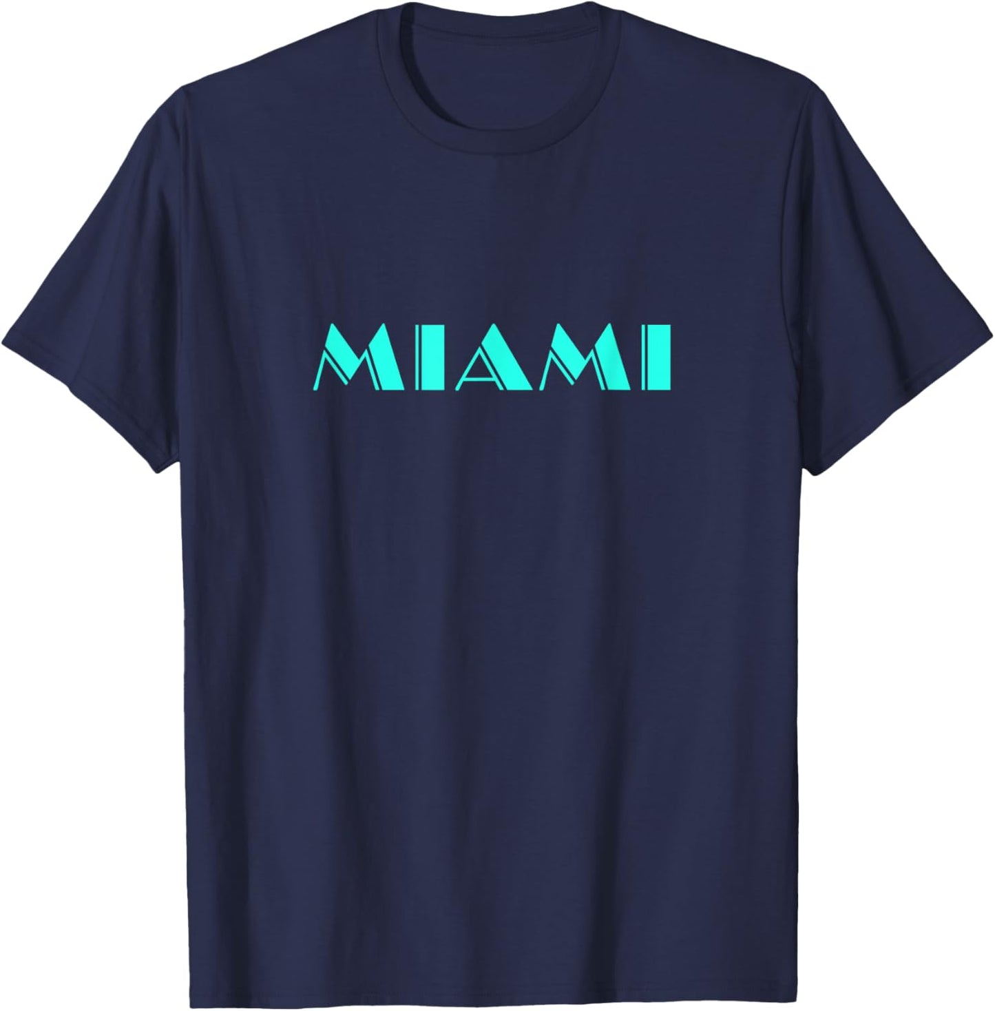 Miami 80s Vice T-Shirt - T-Shirt | Navy