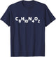 Caffeine Formula Caffeine Molecule Chemical Caffeine Lover T-Shirt - T-Shirt | Navy