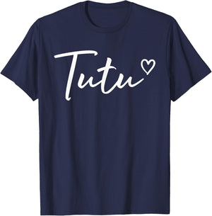 Tutu Gifts Grandma Heart Mother's Day Tutu T-Shirt - T-Shirt | Navy