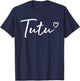 Tutu Gifts Grandma Heart Mother's Day Tutu T-Shirt - T-Shirt | Navy