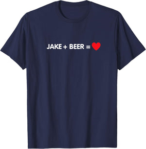 Jake loves Beer - Jake Beer T-Shirt - T-Shirt | Navy