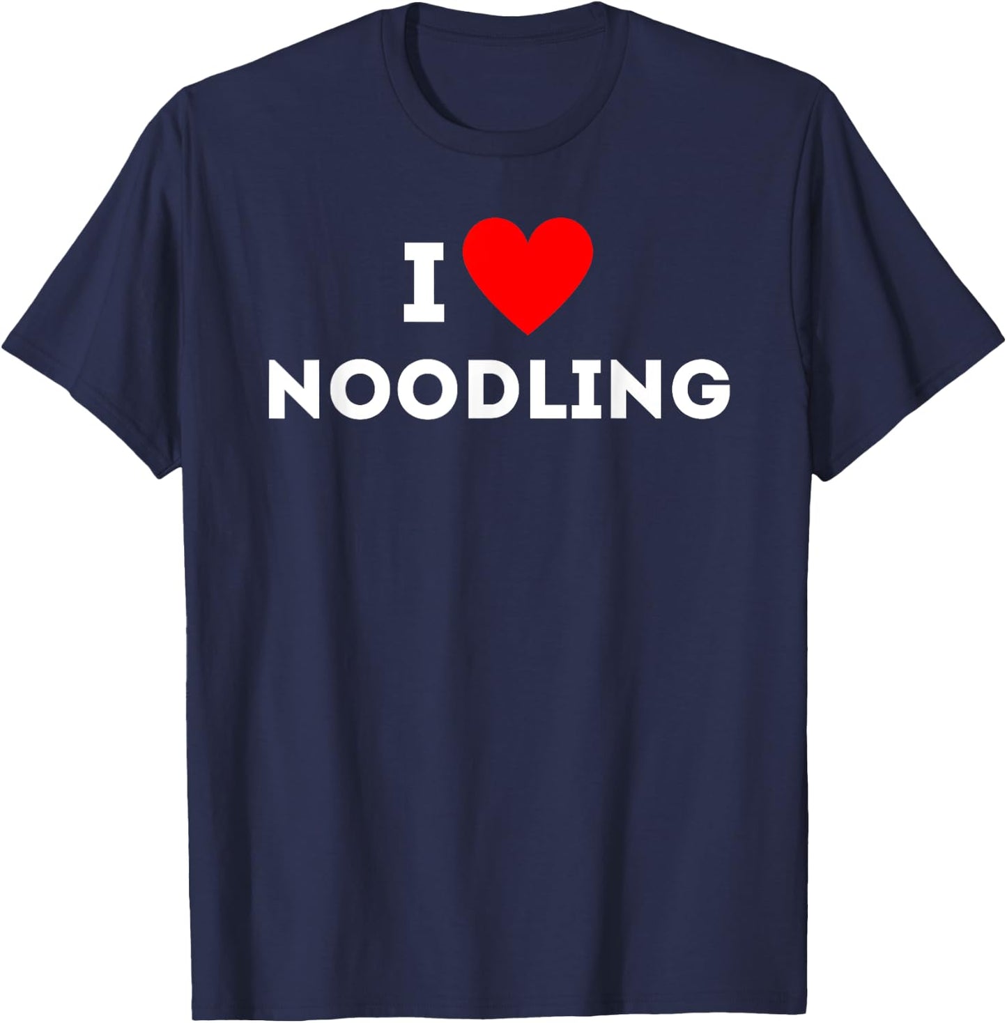 Fun Graphic-I love noodling T-Shirt - T-Shirt | Navy