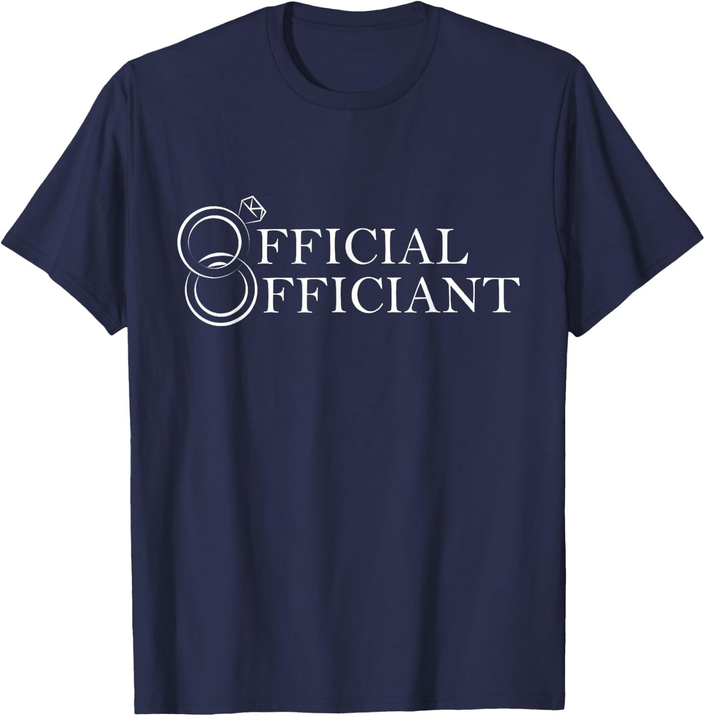 Wedding Officiant Marriage Online Ordained Minister Gifts T-Shirt - T-Shirt | Navy