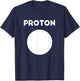 Proton Lazy Halloween Costume Funny Atomic Reaction Science T-Shirt - T-Shirt | Navy