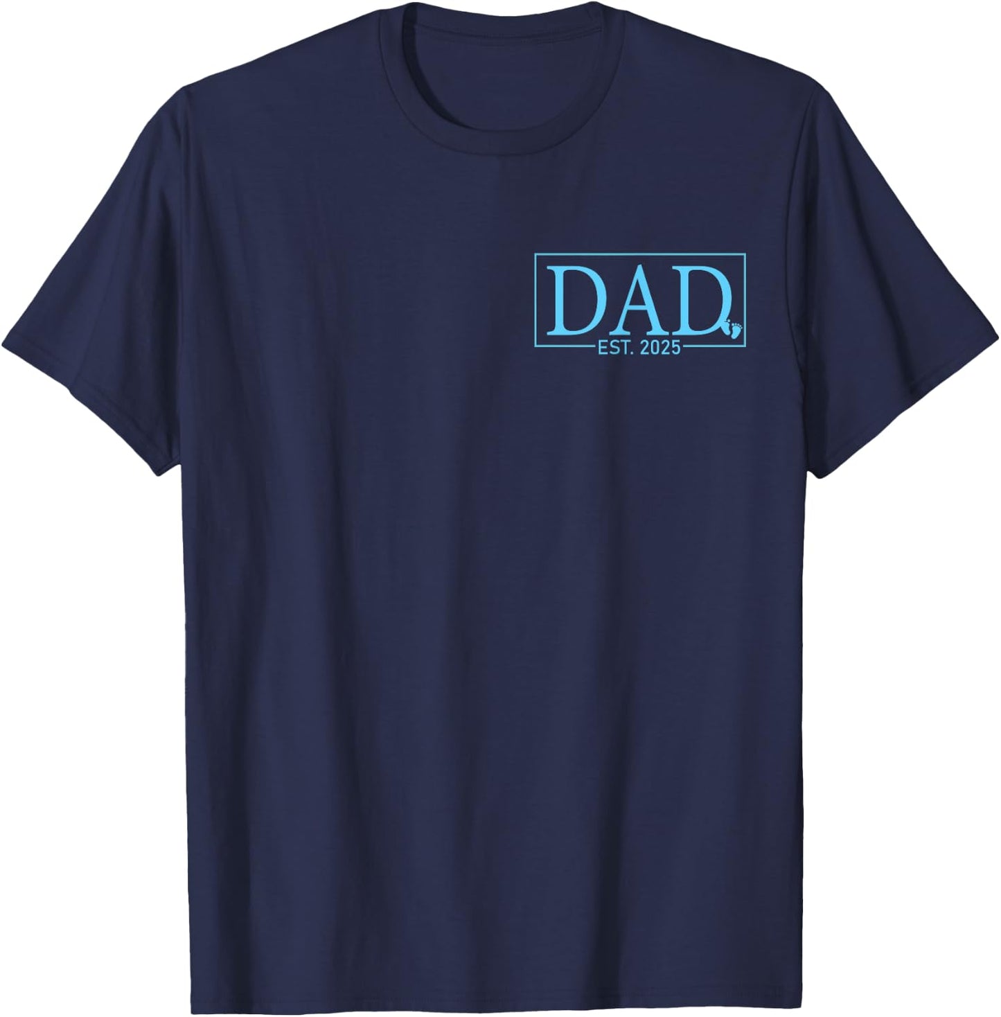 Dad 2025 Logo Loading New Dad 2025 To Be T-Shirt - T-Shirt | Navy