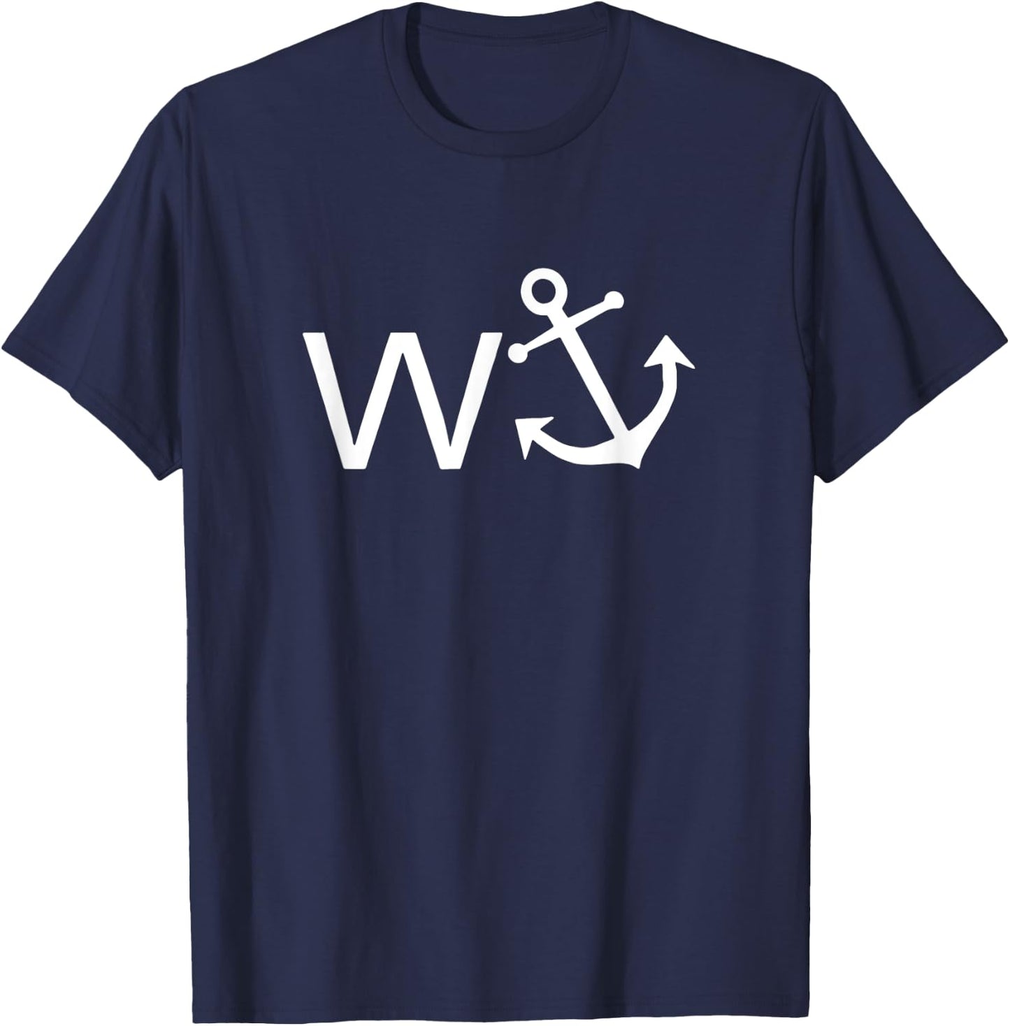 W ANCHOR Funny Wanker Jerk Shirt Funny Slang T-Shirt - T-Shirt | Navy