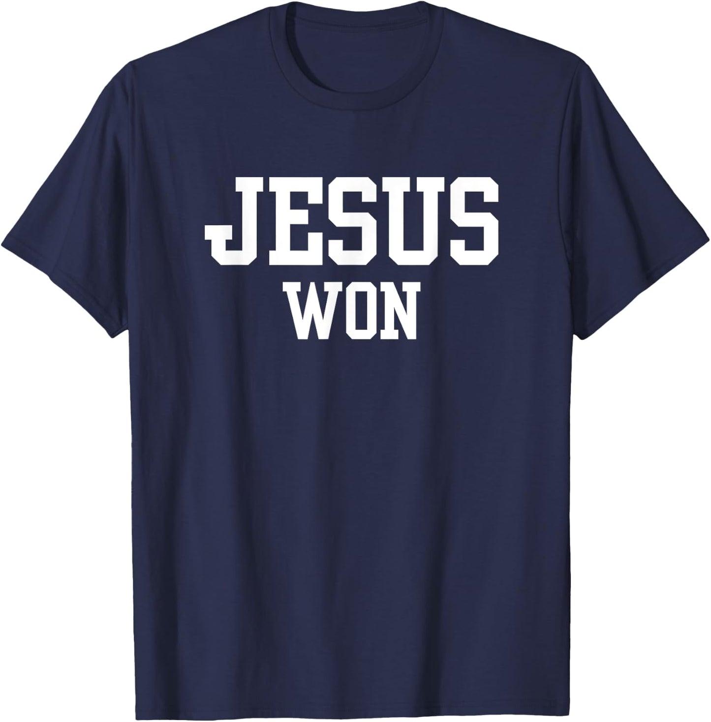 Christian, JESUS WON T-Shirt - T-Shirt | Navy