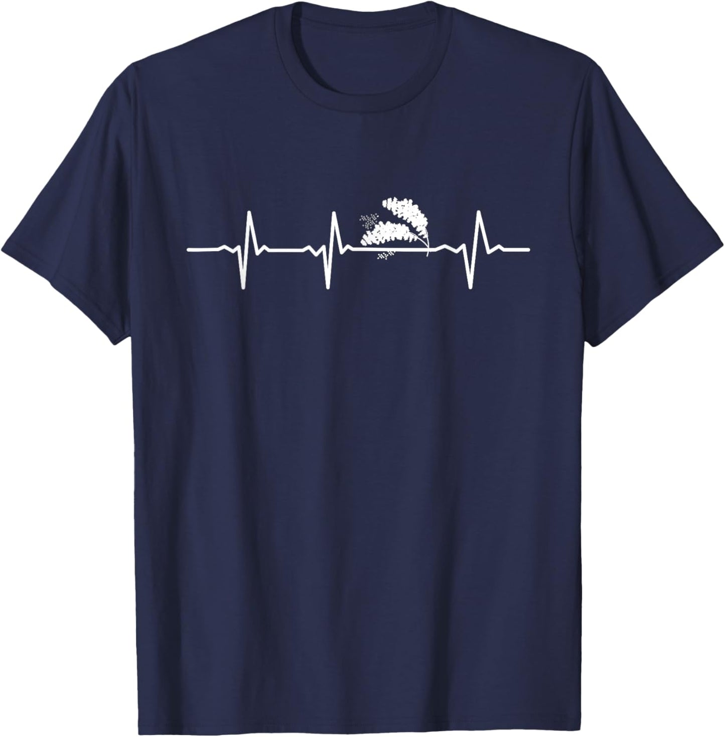 Millet Heartbeat Nature Vegetable EKG Pulse T-Shirt - T-Shirt | Navy