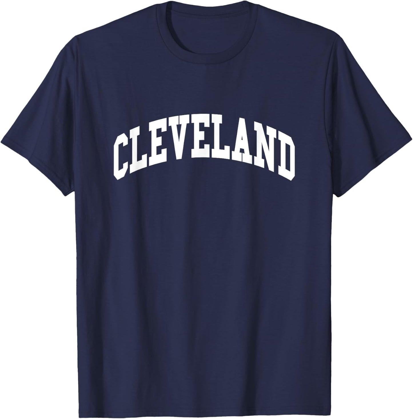 CLEVELAND - Throwback Design - Classic T-Shirt - T-Shirt | Navy