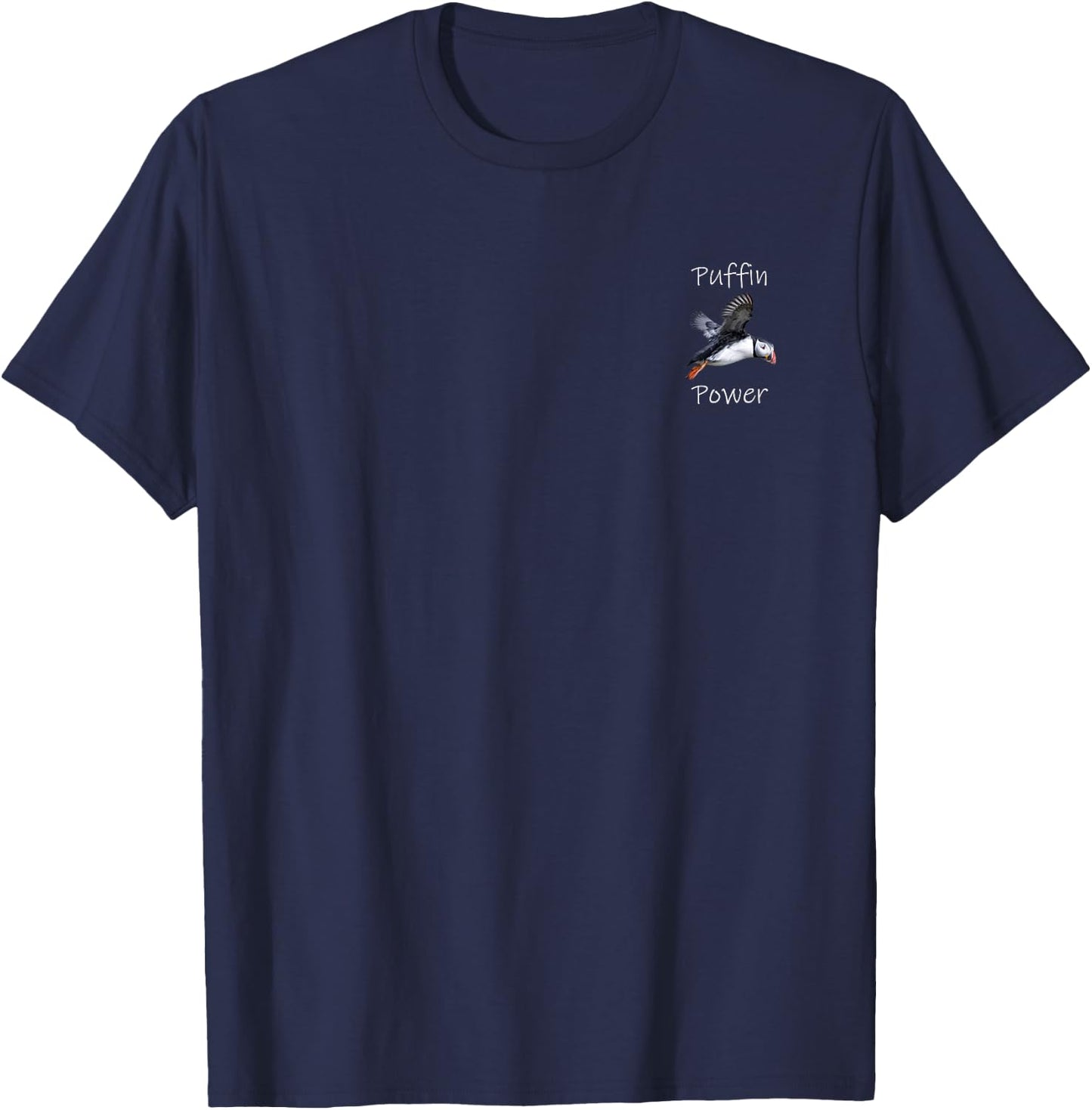 Puffin Power - Puffin Photo for bird lovers T-Shirt - T-Shirt | Navy