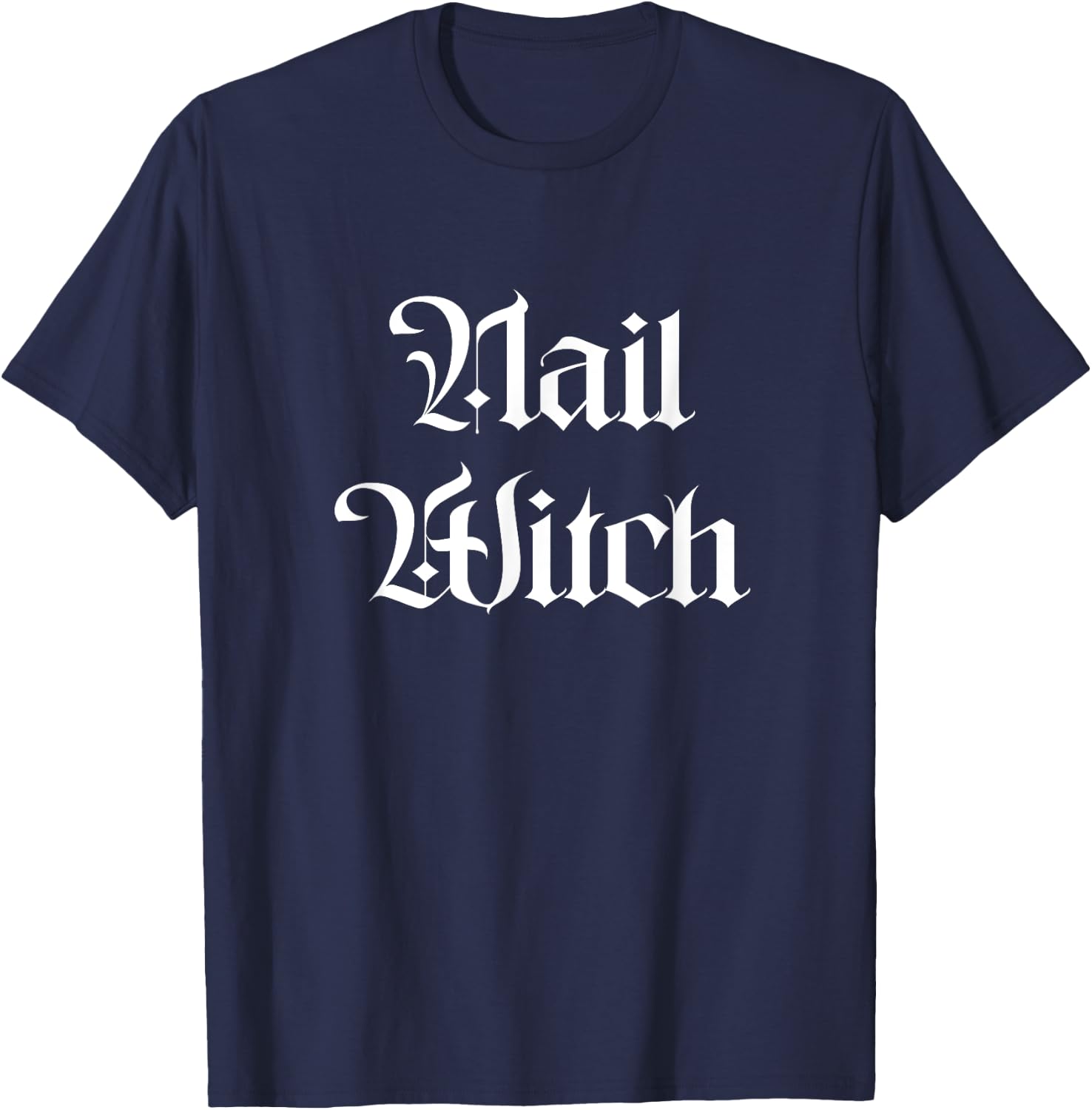 Nail Witch Manicurist Halloween Nail Tech T-Shirt - T-Shirt | Navy