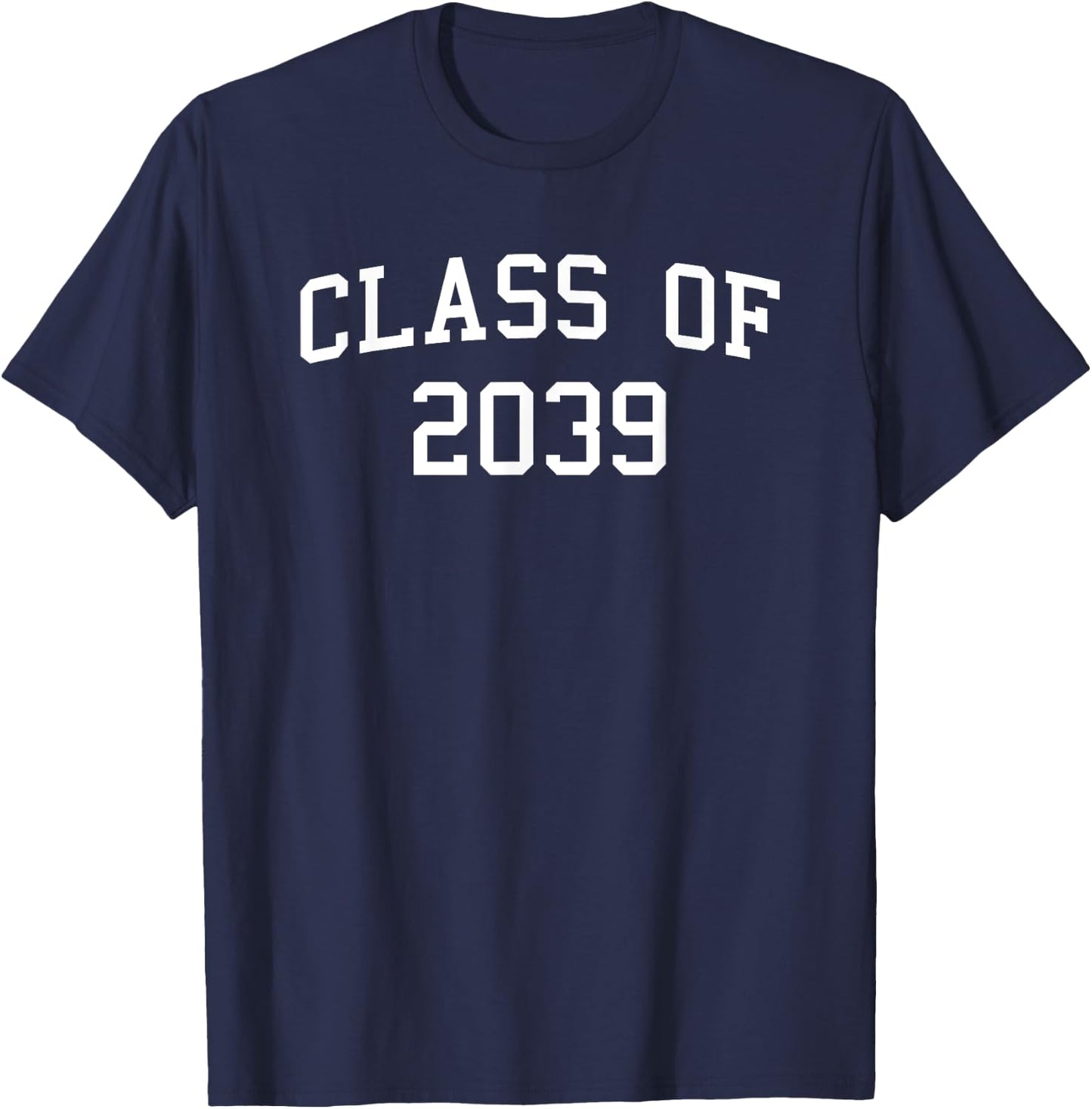 Class of 2039 Grow with Me Preschool First Day Photo T-Shirt - T-Shirt | Navy