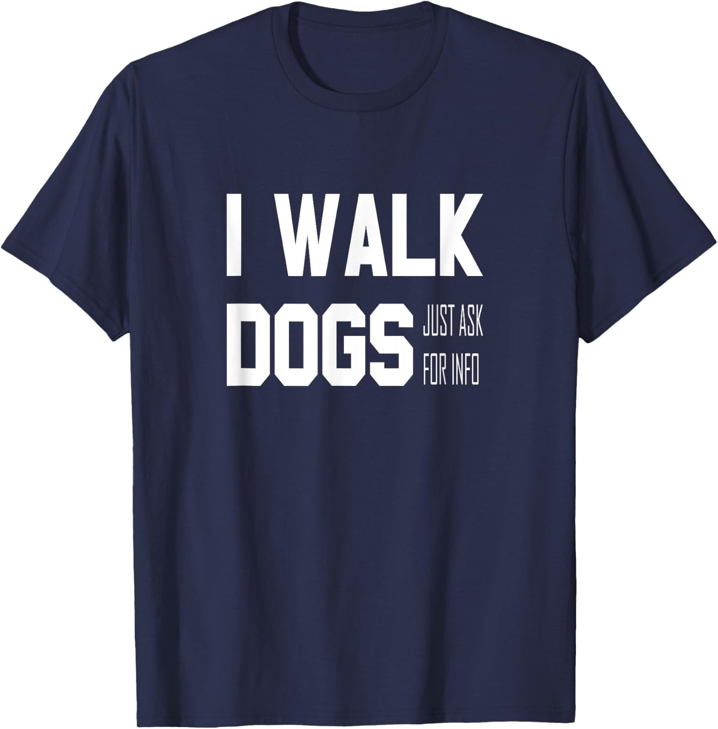 Official Dog Walker Men Women Kids T-Shirt - T-Shirt | Navy