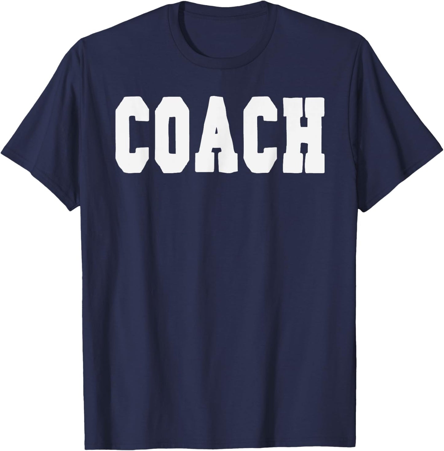 Coach Bold Lettering Halloween Costume Dress Up T-Shirt - T-Shirt | Navy