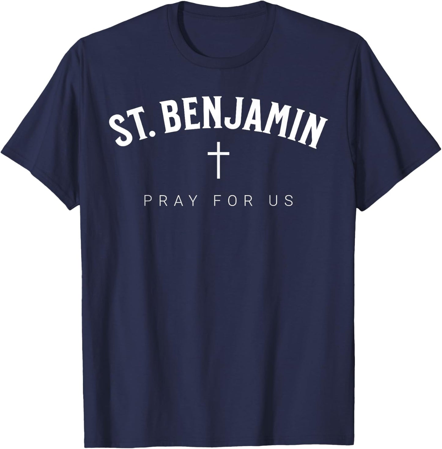 St. Benjamin Catholic Patron Christian Saint T-Shirt - T-Shirt | Navy