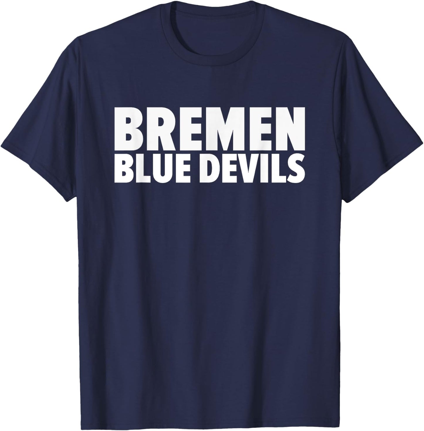 Bremen Blue Devils Bold T-Shirt - T-Shirt | Navy