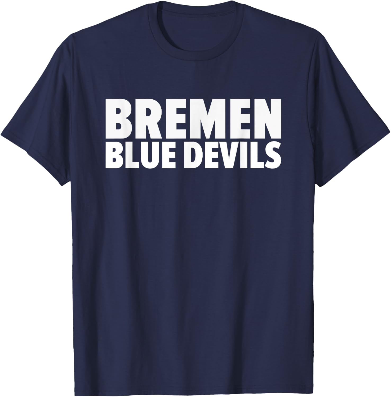 Bremen Blue Devils Bold T-Shirt - T-Shirt | Navy