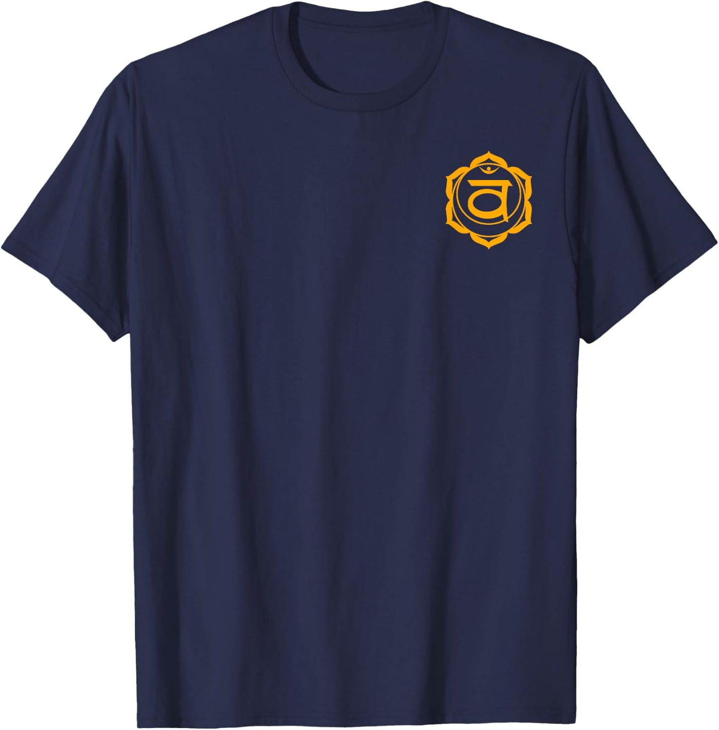 Svadhishthana Sacral Chakra Yoga - Small Print T-Shirt - T-Shirt | Navy