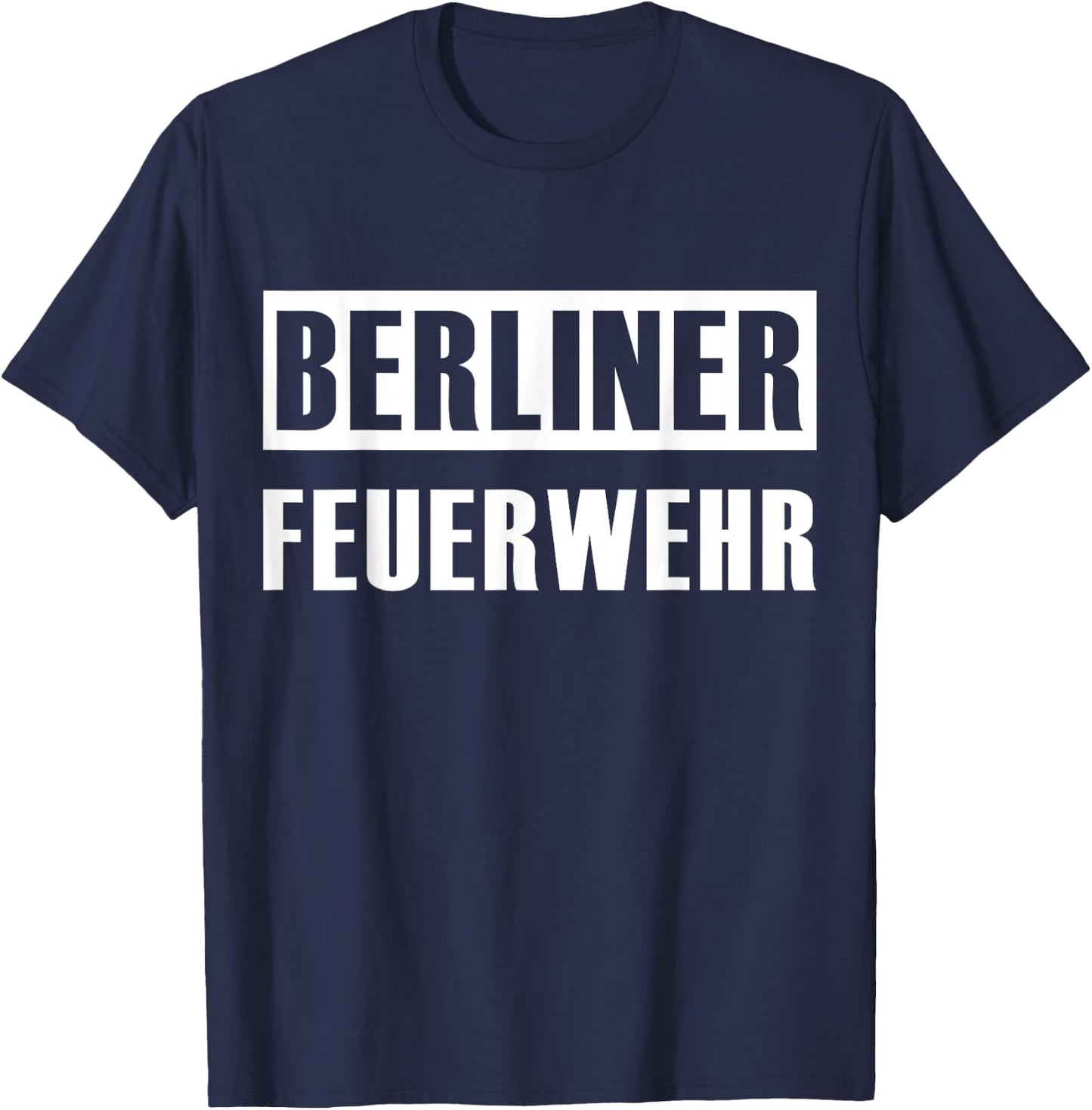 Berlin Fire Brigade Uniform Fireman T-Shirt - T-Shirt | Navy