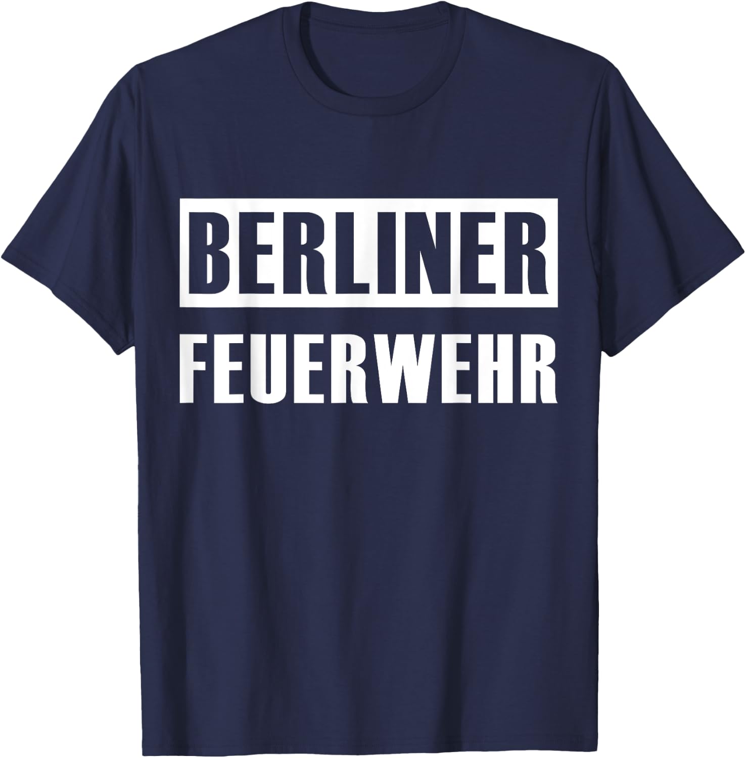 Berlin Fire Brigade Uniform Fireman T-Shirt - T-Shirt | Navy