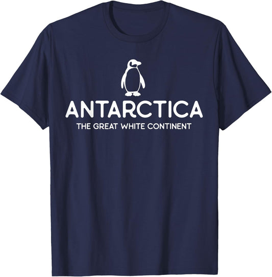 Antarctica Continent - Penguin - Penguins South Pole T-Shirt - T-Shirt | Navy