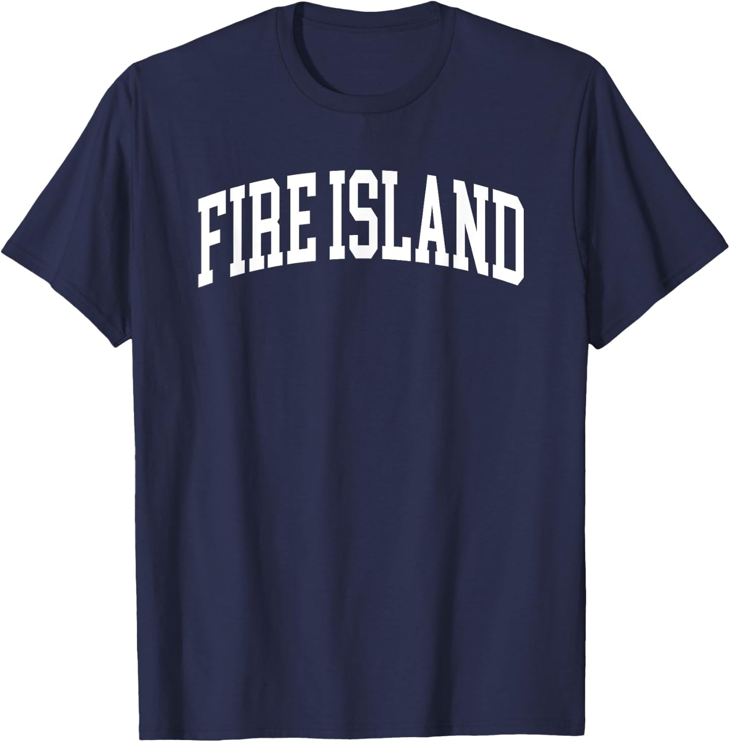 Fire Island New York Souvenir Retro Preppy Throwback T-Shirt - T-Shirt | Navy