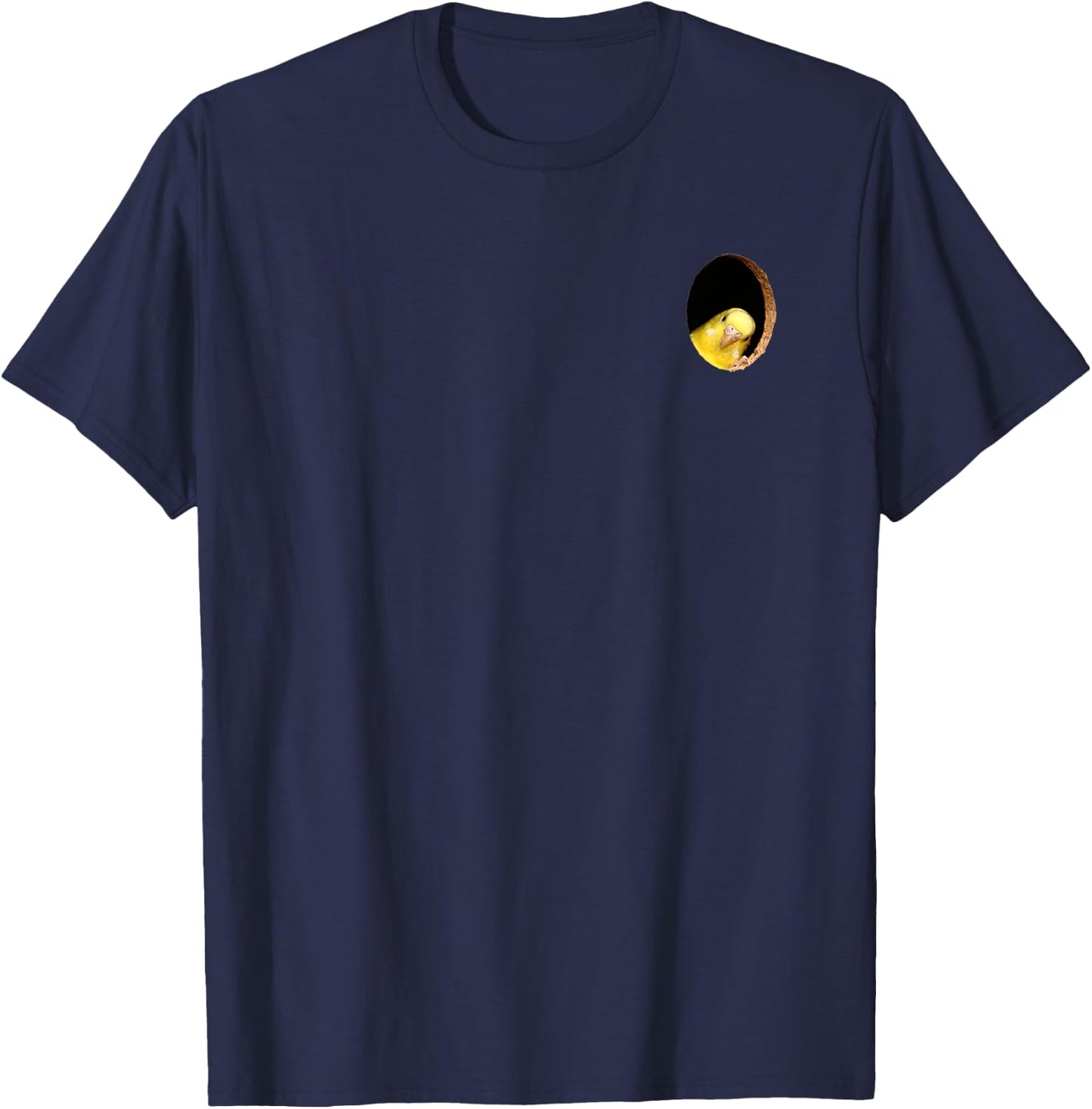 Funny Budgerigar Yellow Budgie Parakeet Pet Bird Lover Gift T-Shirt - T-Shirt | Navy