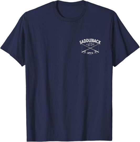 Saddleback Fishing Logo Lightweight, Graphic T-Shirt - T-Shirt | Navy