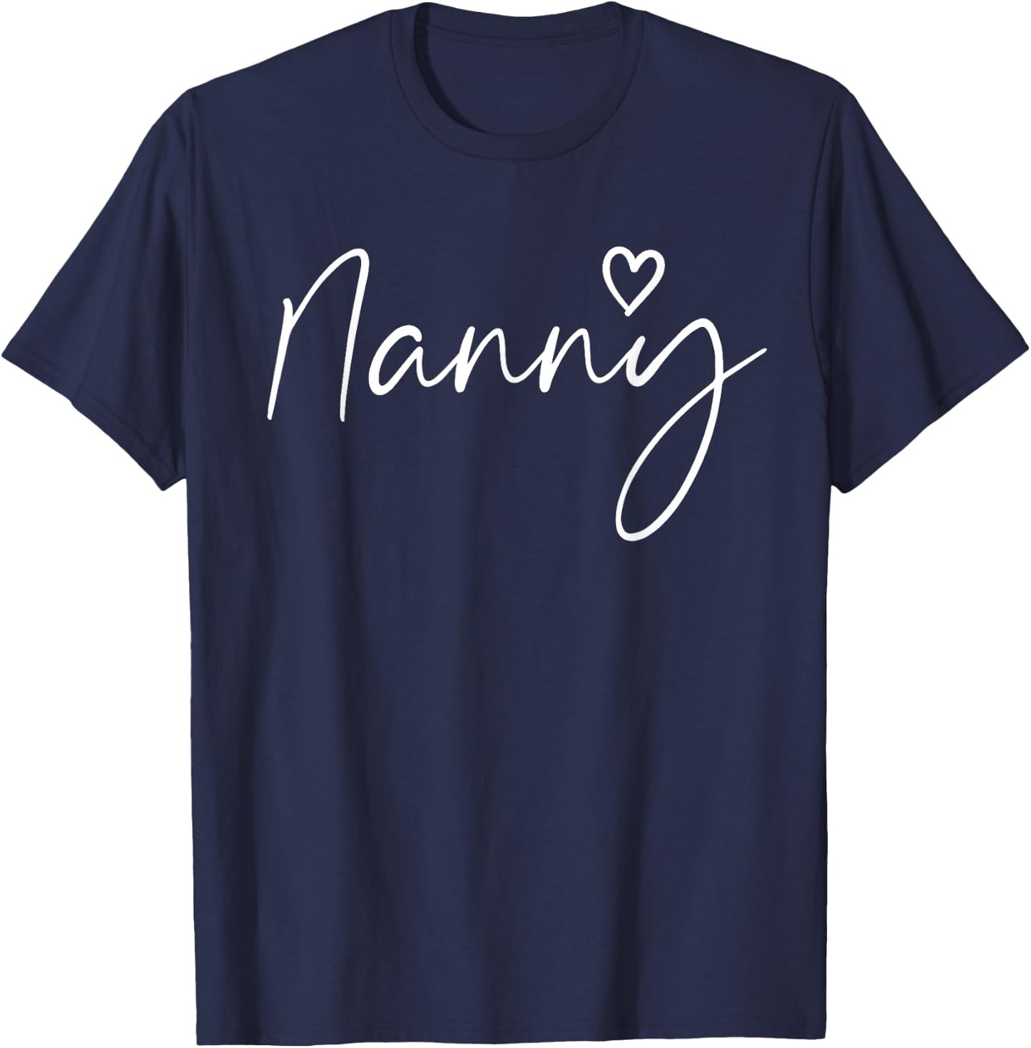 Nanny Gifts Grandma Heart Mother's Day Nanny T-Shirt - T-Shirt | Navy
