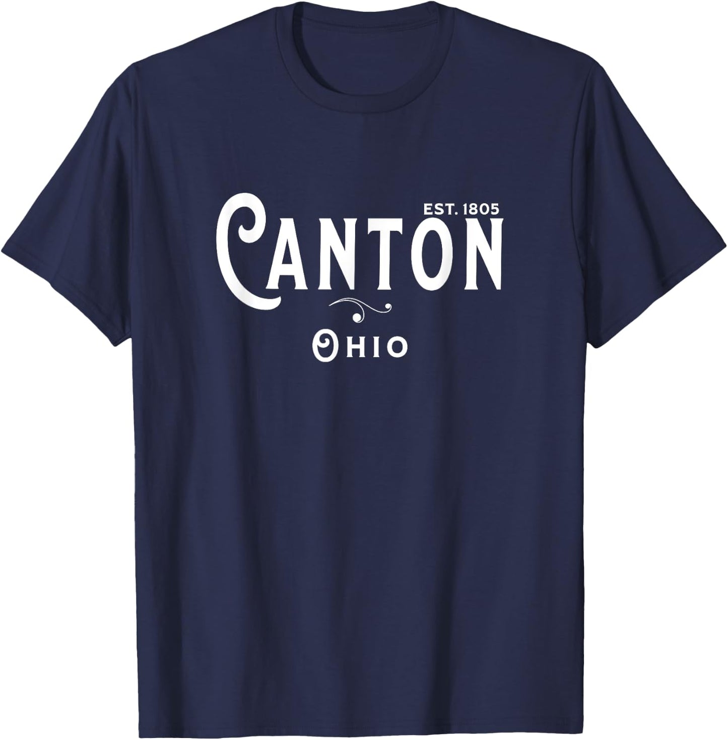 USA Vintage Merch Souvenir Visit Canton Ohio T-Shirt - T-Shirt | Navy