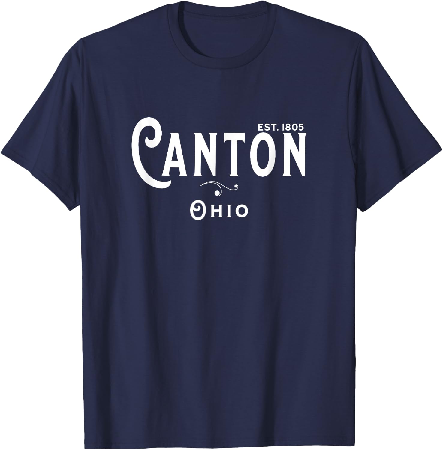 USA Vintage Merch Souvenir Visit Canton Ohio T-Shirt - T-Shirt | Navy
