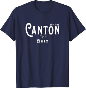 USA Vintage Merch Souvenir Visit Canton Ohio T-Shirt - T-Shirt | Navy