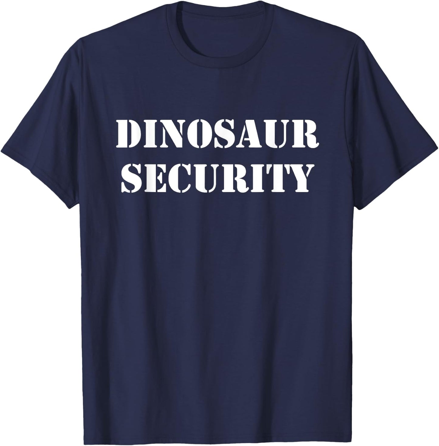 Funny Dinosaur Security Halloween Chaperone Costume Party T-Shirt - T-Shirt | Navy