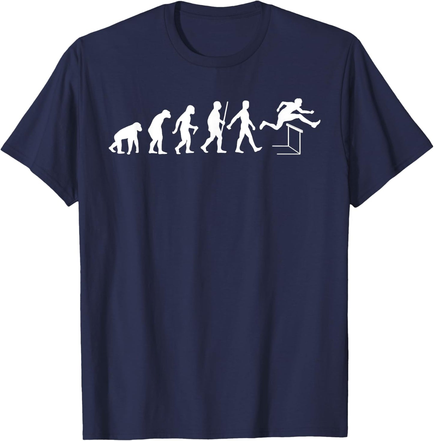 Funny Hurdles Runner Women Track & Field Athlete T-Shirt - T-Shirt | Navy