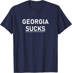 Georgia Sucks T-Shirt - T-Shirt | Navy