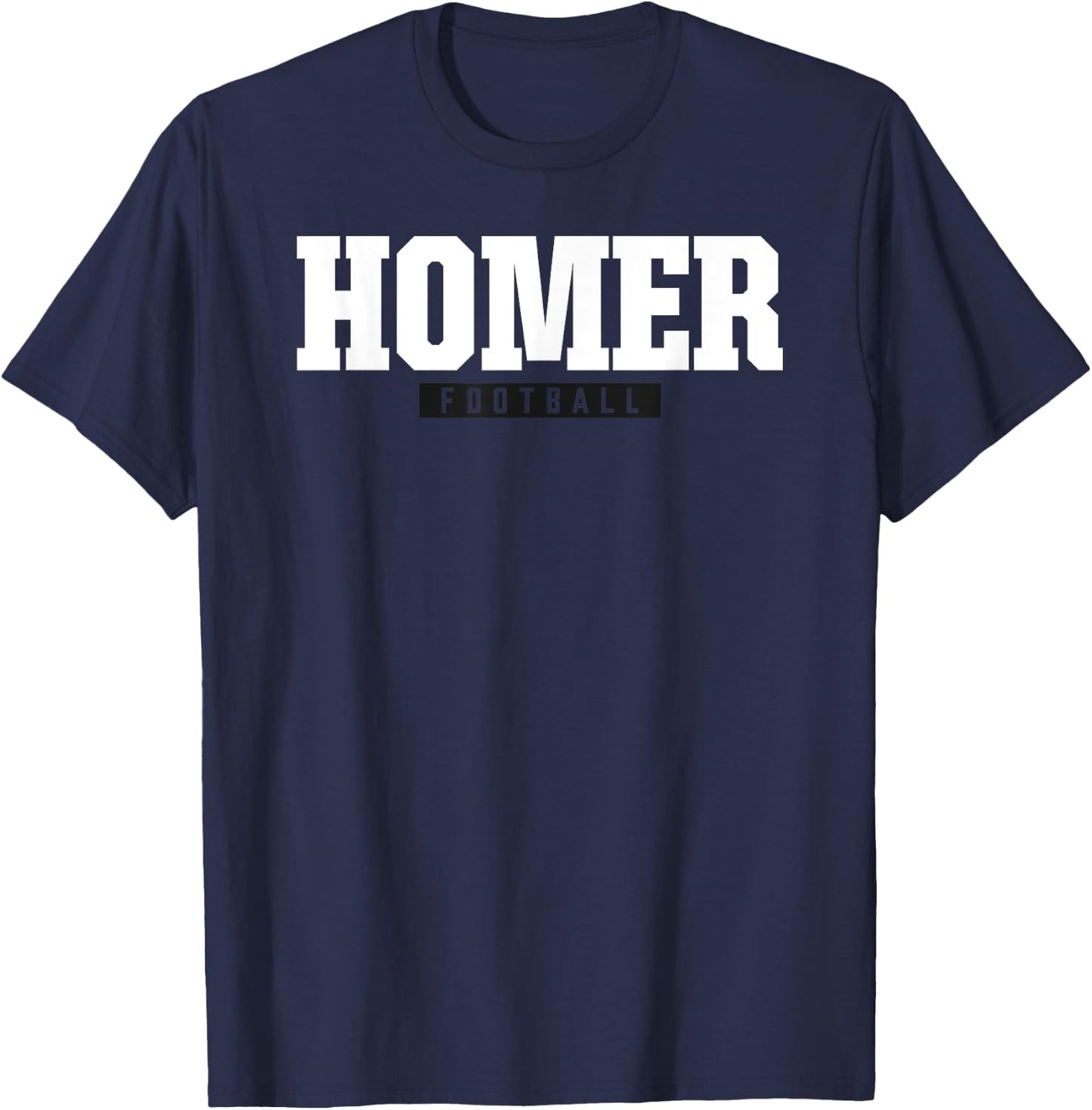 Homer High School Football HS T-Shirt - T-Shirt | Navy