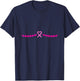 Double Mastectomy Breast Cancer Survivor Pink Ribbon T-Shirt - T-Shirt | Navy