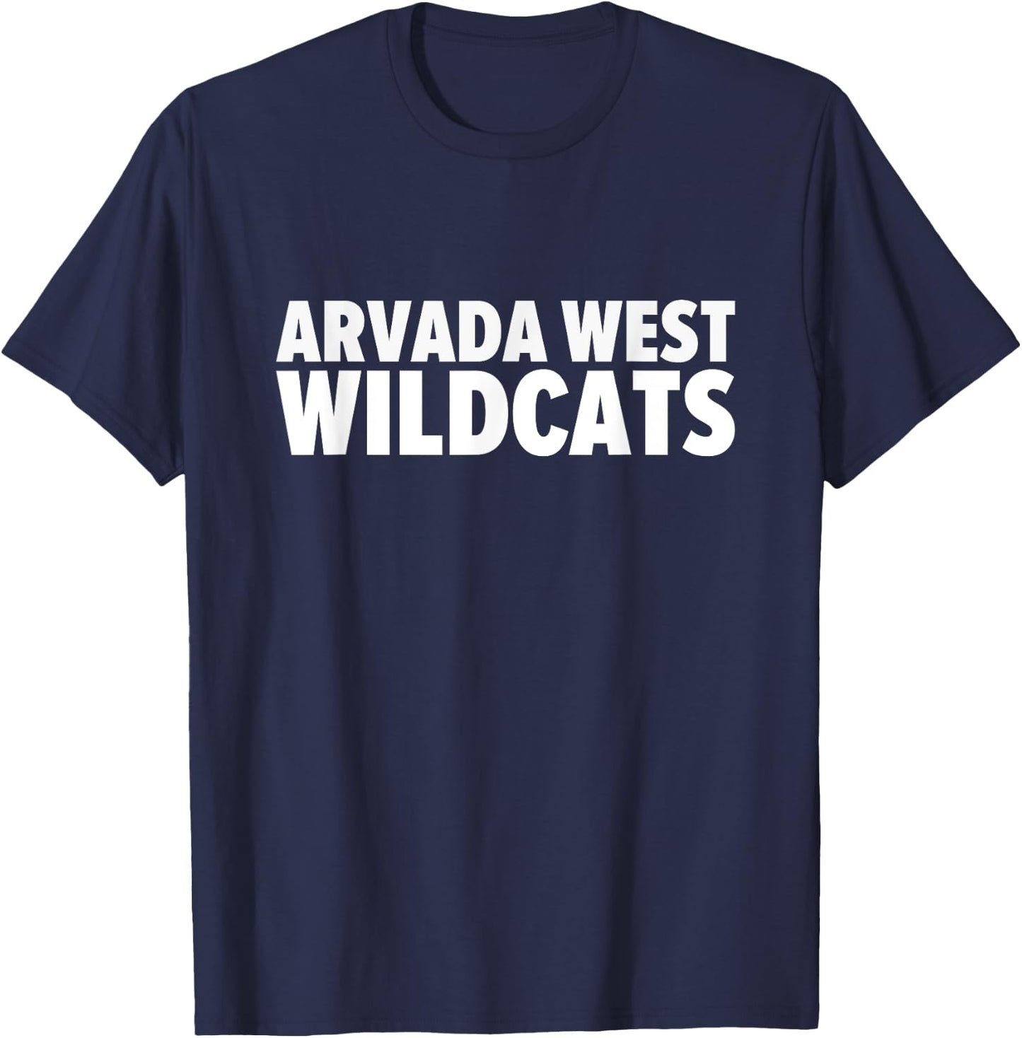 Arvada West Wildcats Bold T-Shirt - T-Shirt | Navy