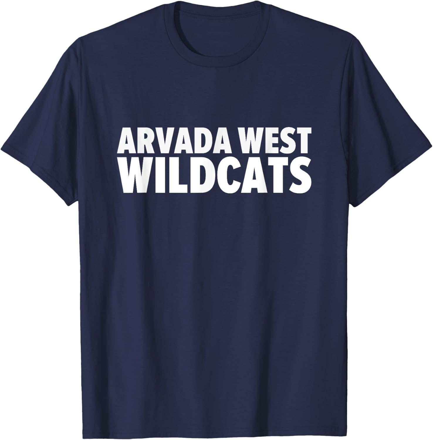 Arvada West Wildcats Bold T-Shirt - T-Shirt | Navy