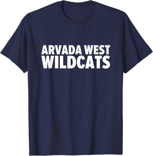 Arvada West Wildcats Bold T-Shirt - T-Shirt | Navy