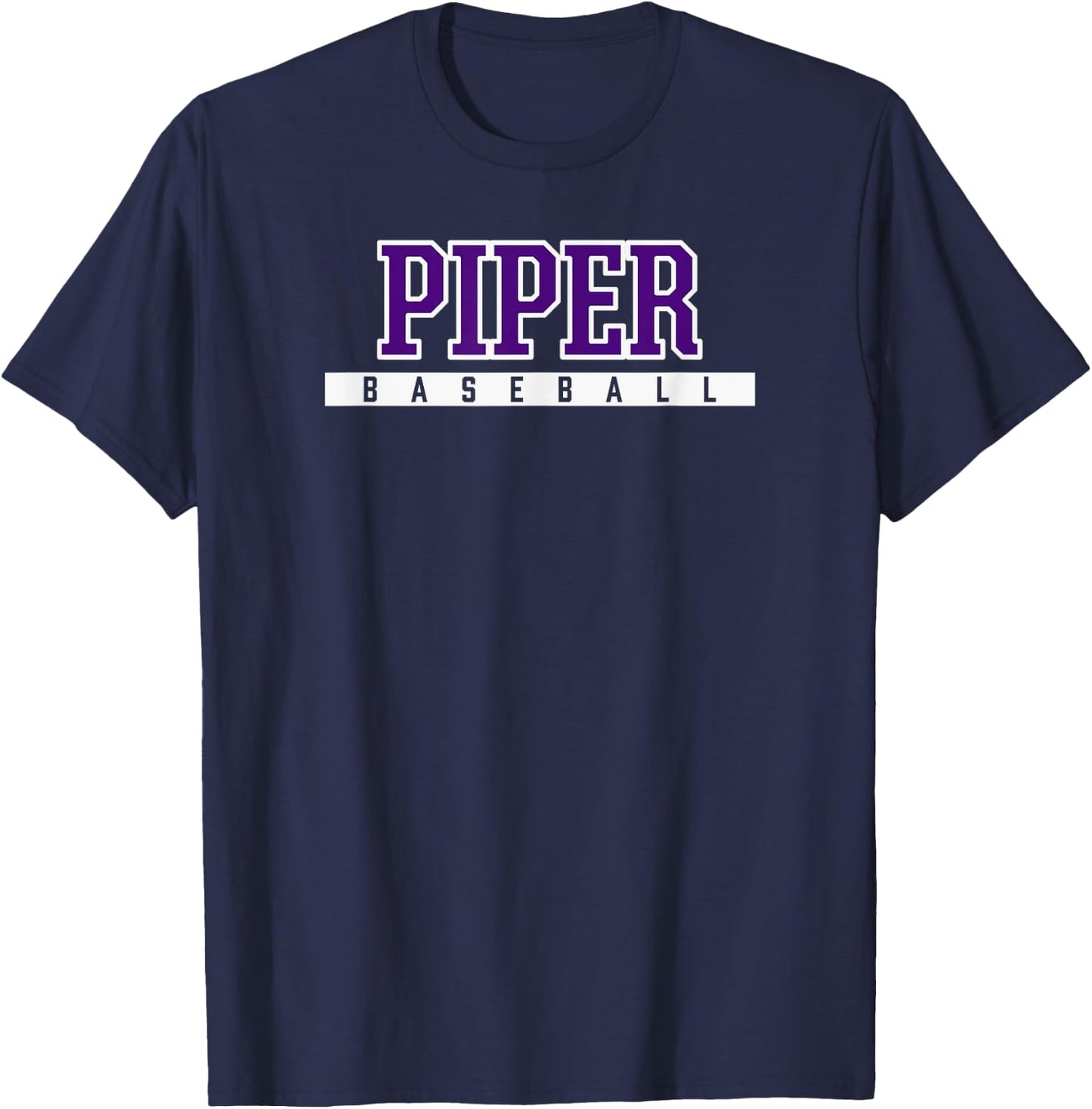 Piper High School Baseball T-Shirt - T-Shirt | Navy