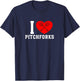 I Love Pitchforks T-Shirt - T-Shirt | Navy
